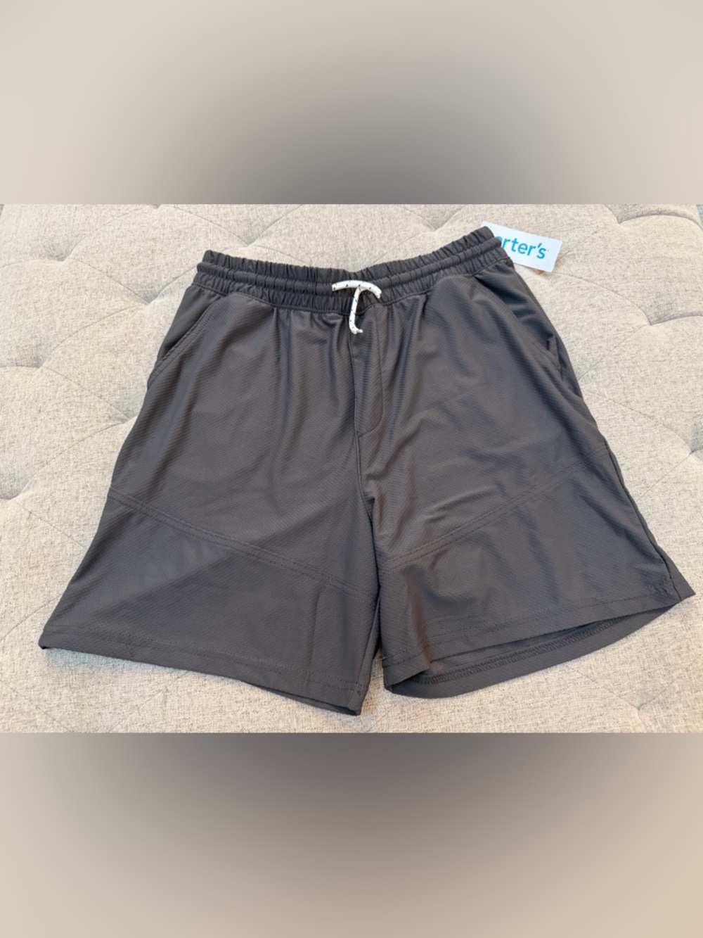 NWT CARTER’S DARK GRAY SPORT SHORTS, BOYS SIZE 14